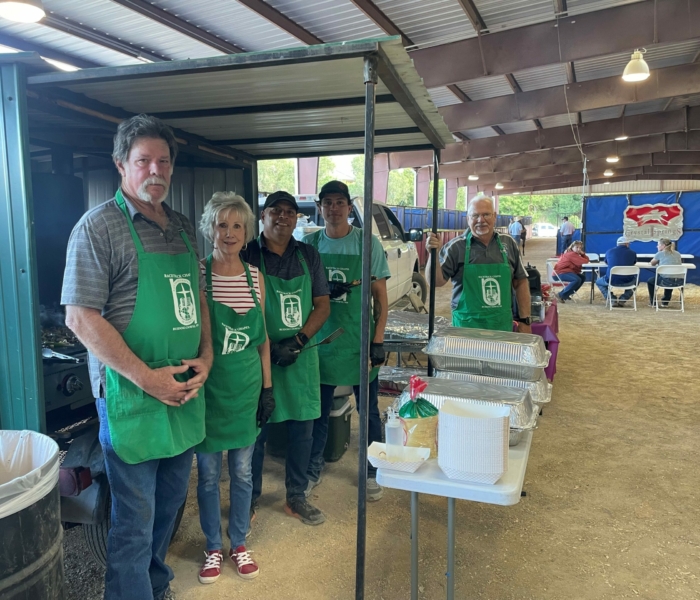 Chaplain Darrell Winters and Cookout crew